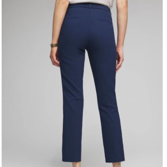 White House Black Market The Slim Ankle Navy Blue Pant Size 8s - Picture 2 of 8